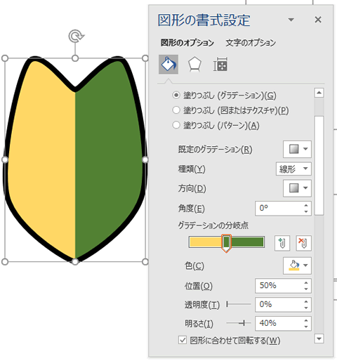 図形のハートを使って初心者マークを描いてみよう Wordあそび