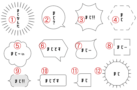 ワードでオリジナルの吹き出しを描いてみよう Wordあそび