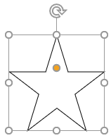 図形の 星 5pt で描く手 チョキ ピース Wordあそび