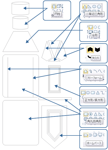 ワードでペットボトルを描いてみよう Wordあそび