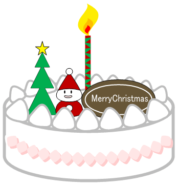 ワードでクリスマスケーキ を描いてみよう クリーム Wordあそび